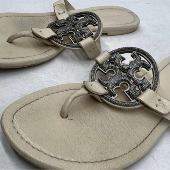 Tory Burch Miller Pave Leather Sandals (Size 9) - Picture 5 of 8